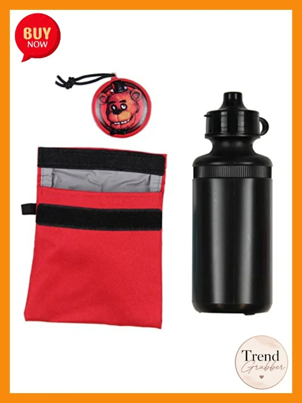 Five Nights at Freddy's Backpack Lunch Kit with Water Bottle - Bioworld